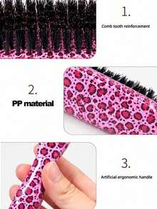 1 pieza Peine/Cepillo para barba unisex, peine de peinado profesional sin fragancia, peine de color degradado & cepillo de limpieza de cabello, herramienta de aseo suave, apto para cabello grueso/fino, esencial de viaje, esencial de playa, esencial de vacaciones, esencial de baño, también un regalo para mujeres, regalo de dama de honor, regalo de boda, regalo para maestros - multicolor - Ver 6