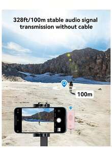 Professional Wireless Lavalier Microphone, Compatible With IPhone/Android, Plug And Play Omnidirectional Clip-On Microphone, Suitable For Live Streaming, Interview, Vlog, Song Recording, Video Podcast, Interview And Video Blog. Battery Capacity 230mAh - View 7