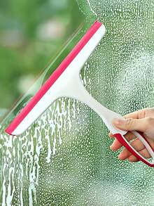 1pc PP Material Handheld Glass Squeegee, Suitable For Shower Doors, Bathrooms, Windows, Car Glass Water Removal, Basic Household Cleaning Supplies - Multicolor - View 10
