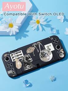 Ayotu 1 قطعة بطانية حماية بنمط الفهد والأصداف والكرة المضيئة لجهاز Switch2/Switch NS/Switch OLED/Switch Lite، غلاف TPU ناعم من الجيل الجديد، بطانية حماية عالمي لوحدة التحكم بالألعاب، بطانية حماية لوحدة تحكم Switch، إكسسوارات ألعاب Switch، مضاد للسقوط، مضاد للانزلاق، مضاد للخدش، أنيق، هدية ربيعية رومانسية/العودة إلى المدرسة/عيد الحب/الهالوين/هدية الذكرى السنوية. - مشاهدة 18