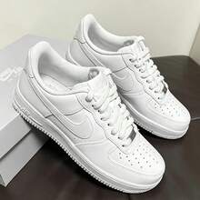 Nike Air Force 1 Low Pure White Sleek Clean Design Everyday Fashion Shoes - 白色 - 查看 4
