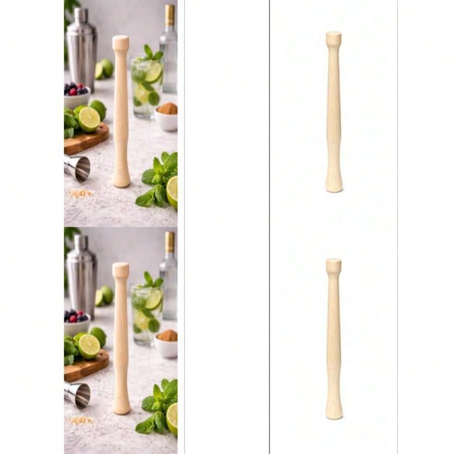Fletchers' Mill 7-Inch Cocktail Muddler, Solid Wood, Ideal Bartender Tool For Old Fashioned, Mojitos - 7 Inch - View 1