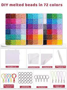 2.6mm Beading Kit With Multi-Color Beads, Tools And Beading Board, Ideal DIY Personalized Accessory Gift For Family And Friends - Multicolor - View 12