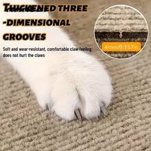1pc Multi-Color Self-Adhesive Cat Scratch Pad, Residue-Free Removable Anti-Scratch Surface Polyester Felt Cat-Friendly Design, Suitable For Walls And Furniture Indoor, Modern Style Indoor Cat Scratching Board Furniture Protection, Fashion Pet Accessory Easy To Install Pet Owner Essential - 100 X 30 cm - View 3