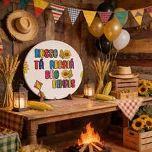 Round Panel Covers Table Panel 50x50 Festa Junina - MS-282 - 查看 1