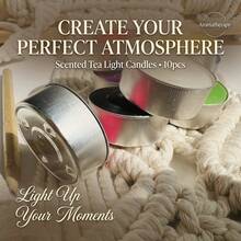10pcs Aromatherapy Tealight Candle, 0,59 Inch/1.5cm, Bottom Diameter 3cm, 3-4 Hours Burning Time, Dripless, Paraffin Wax Tealights For Home, Romantic Decoration, Pool, , Wedding And Emergency - Multicolor - View 7