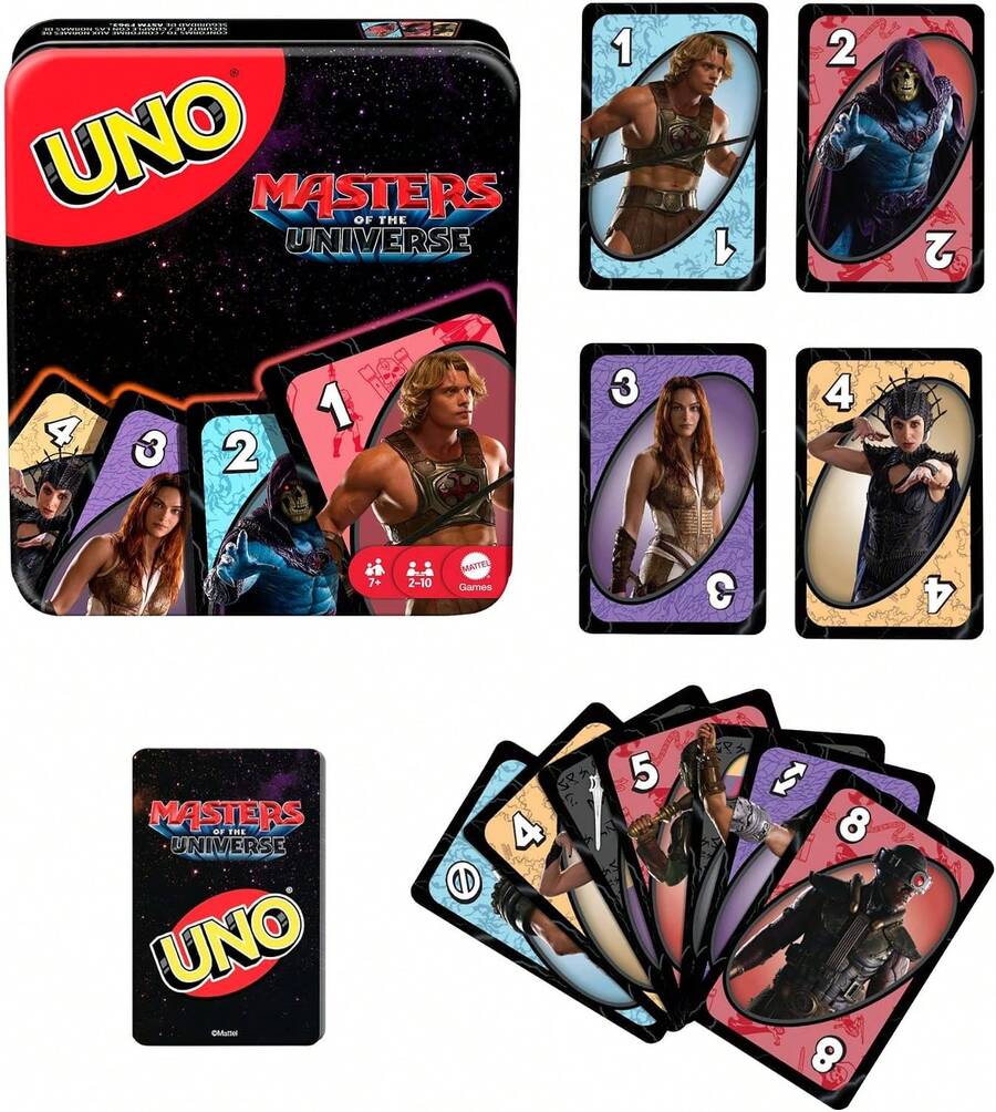 Mattel Games UNO Masters Of The Universe Card Game With Storage Tin - Color default - View 1