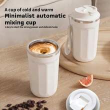 Cangkir Kopi Pengaduk Otomatis dengan Tampilan Suhu Digital, Pengaduk Magnetik 9000 RPM, Rotor PP yang Dapat Dilepas, Cangkir Pengaduk Elektrik Portabel dari Baja Tahan Karat 304, Cocok untuk Kopi, Bubuk Protein, Susu, dan Cokelat. - MultiWarna - View 3