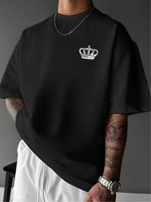 Men T-Shirts - 黑色 - 查看 2