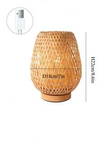 1pc Cute Mushroom Lamp, Striped & Polka Dot Pattern, USB Powered, 3-Color Lighting Adjustment, Glass Lamp Body, Suitable For Bedroom, Living Room, Office, Study, Room Decor, LED Night Light - Multicolor - View 19