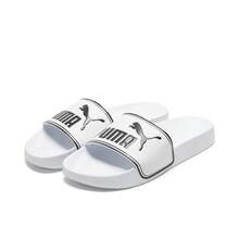 Sandal Selop Pantai PUMA Leadcat, Trim Kulit, Anti Selip, Unisex, Putih/Hitam - Putih - View 3