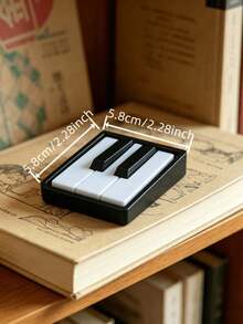 1pc Mini Piano Key Fidget Clicker, Stress Relief Click Button, Creative Keyboard Sensory Gadget, Office Desktop Decompression Accessory Gift For Music Lovers,Bag Charm - Multi-color - View 4