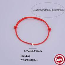 1pc 925 Silver Letter Bracelet, Couple Matching, Birthday Gift, Daily Wear, Handmade - Multicolor - View 29
