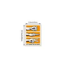 1pc Lets Handle This Like Adults Rock Paper Scissors Wall Art Canvas Poster Prints Funny Game Quotes Painting Artwork Picture Giclee Print Bar Office Game Room Living Room Home Decors Unframed Or Framed/Wooden Hanging - Pattern - View 13