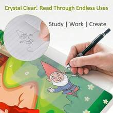 1pc Transparent Sticky Notes, Suitable For Elementary And Middle School Students, Removable Memo Pad, Large Size, For Recording Errors And Notes, School Supplies - One-size - View 1