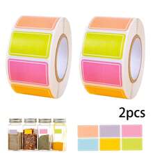 1roll Kraft Paper Self-Adhesive Labels,Handwritten Sealing Label Sticker,Waterproof Stickers,Stationery Files Tags Paper,Target Bottle Classification Sticker,Suitable For Packaging,Labeling,Organization,Canned Labels,Office,Home,Christmas ﻿ - Multicolor - View 14