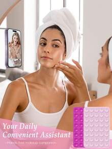 Double-Sided Silicone Suction Cup Phone Holder, Reusable Waterproof Non-Slip Phone & Tablet Suction Mount, Hands-Free Phone Stand, Suitable For Mirror, Glass, Tile, Self-Adhesive Phone Holder, For Makeup, Shower, Cooking, Video Recording - Multicolor - View 6