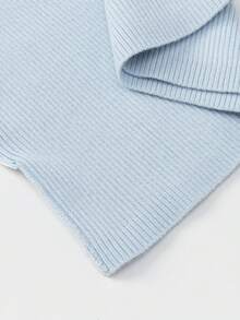 Balabala Girls Knit Sweater Soft Lightweight Pullover Top Sweet Style Autumn Winter Casual Layering Wear - Ice Blue - View 8