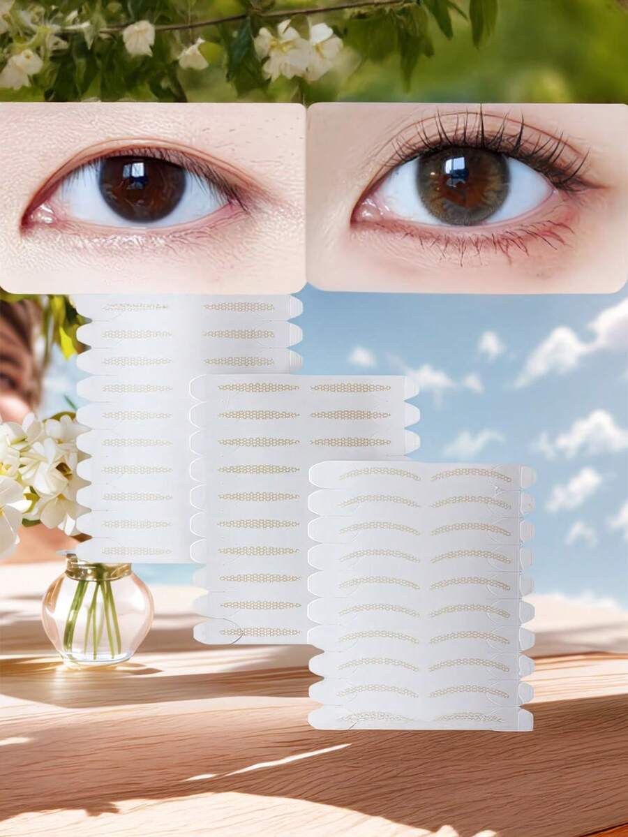 100pcs Built-In Pull-Up Handle Design, Create Double Eyelids Easily Without Tools, Built-In Pull-Up Handle For Precise Positioning, Simple Operation Without Repeated Adjustments, Easily Create Symmetrical And Long-Lasting Double Eyelid Effect - Multicolor - View 1