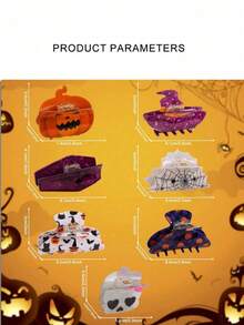 7pcs/Set Halloween Wizard Sword Hair Clips, Unique Design, Suitable For Halloween Party And Cosplay Events - Multicolor - View 7