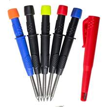 Cross-Border Best-Selling 2.8MM Woodworking Pencil With Protective Sleeve, Deep Hole Marking Pen, Scribing Tool, Carpenter's Automatic Pencil - A - View 3