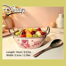 Disney Cartoon Stainless Steel Bowl, 304 Stainless Steel Double Handle Bowl, Shatterproof Tableware - Multicolor - View 7