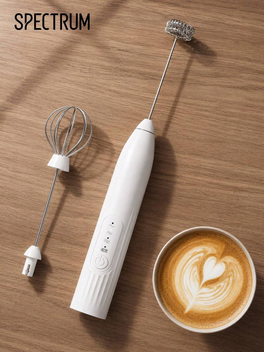 手持式電池奶泡器,電動奶泡棒,附不銹鋼攪拌器,適用於咖啡、抹茶、拿鐵、卡布奇諾,奶油打泡器和攪拌器 - 彩色 - 查看 1