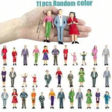 11/21/31pcs 1:25 Scale Mini Human Figures Model, Small Plastic Dolls For Miniature Building Scene, Standing & Sitting Posture - Miniature People - View 16