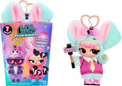 MGA Entertainment L.O.L. Surprise! Pup-Tart Plush Doll With Hidden Fashions And Accessories, 7 Surprises, Removable Keychain, Collectible For Kids Ages 3+