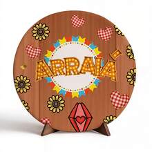 Round Panel Covers Table Panel 50x50 Festa Junina - MS-278 - 查看 2