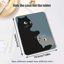 Casing Pelindung Tablet Motif Kucing, Slot Pena Terintegrasi, Dengan Stand, Cocok Untuk Honor 8/9/10/X8/X8A/X9/X8Pro/X9Pro Dan Model Lainnya/ MatePad SE 11 Inch/MatePad 11 Inch/11.5 Inch, MatePad Pro Apple Generasi ke-10/11 2025 (A16), Galaxy Tab A7/A9 Dan Model Populer Lainnya - MultiWarna - View 3