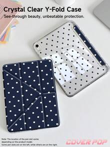 波點與簡約圖案平板保護殼，相容 iPad 9.7/10.2/10.5/10.9/12.9/Pro 11、第 10 代，相容 Galaxy Tab S6 Lite 10.4 吋，相容 Kindle Paperwhite 第 12 代 2024、Kindle（第 11 代 2024 發行），柔軟防摔，智慧支架/自動喚醒/睡眠，Y 型折疊平板保護套，多種觀看角度，返校禮物 - 彩色 - 查看 2