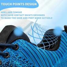 Lightweight Comfortable Steel Toe Sneakers For Women Men Impact Resistant Work Shoes Industrial Safety Shoes Resistant Durable Construction Footwear - Blue - View 3