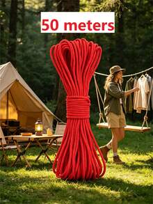 10/50/100m Black Nylon Braided Rope, Durable Twisted Polypropylene Cord, Suitable For Outdoor Use, Clothesline, Tent DIY, Handicraft And Binding - Multicolor - View 18