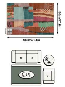 1 buah Karpet Klasik Maroko Motif Geometris Blok Warna Patchwork - Karpet Lembut Imitasi Kasmir, Cocok untuk Kamar Mandi, Dapur, Pintu Masuk, Lorong, Samping Tempat Tidur, Ruang Tamu, Kamar Tidur, Dapat Dicuci dengan Mesin Sepanjang Musim, Ukuran Besar, Dekorasi Rumah yang Estetis - MultiWarna - View 19