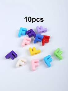 Randomly Mix 10/50/100pcs Acrylic Letter Beads For Jewelry Making Supplies, Colorful Big Alphabet Charm For DIY Bracelet Necklace Craft Bead - Colorful Letter Beads - View 9