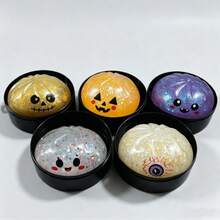 1pc New Hot-Selling Practical Fun Creative Portable Cute Stress Relief Halloween Ghost Bun Squishy Toy Halloween - Multicolor - View 10