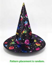 Halloween Black Pointed Witch Hat Classic Wizard Hat Cosplay Party Costume Accessory Gothic Wide Brim Witch Hat For Women And Girls - View 14