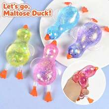 Tachimi 1 Peça Boneco de Pato Multiuso para Abraçar, Boneco de Pelúcia Sedoso de Reação Lenta Superdimensionado, Boneco de Relaxamento Sensorial ASMR Divertido, Decoração de Mesa com Tema de Animal Fofo, Item de Atacado, Adequado para Presente de Adolescente na Volta às Aulas - Multicolorido - Visão 4