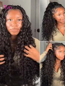 Tinashe Feather Crochet Human Hair Extensions Curly Pre-Separated Reusable Miracle Knots Boho Braiding Hair - SNatural - View 5