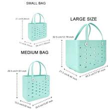 BamShoot XL/L/S Sizes Of EVA Women's Beach Bags/Handbags, Suitable For Both Men And Women, Perfect For The Beach, Pool, Shopping Malls, And Other Occasions. - 彩色 - 查看 3