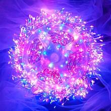 鞭炮造型 LED 燈串,具備防水功能,配備電池盒與 8 種可選燈光模式,不含電池,適合節日牆面與庭院裝飾 - 彩色 - 查看 7