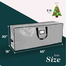 Christmas Tree Storage - Gray - View 4