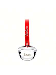 10/5/1pc Christmas Sleigh Bells With Red Ribbon, 3.81cm Mini Metal Bells, Suitable For Christmas Tree, Wedding, Shower And Party Decoration - / - View 5