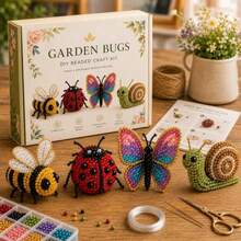 Kit DIY de adorno de pájaro con cuentas 3D hecho a mano (4 pájaros), materiales de cuentas completos + instrucciones paso a paso, paquete de materiales de manualidades de ocio curativo, regalo creativo para entusiastas de lo hecho a mano, decoración de escritorio para el hogar - Multicolor - Ver 12