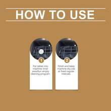jakehoe Tablet Pembersih Mesin Cuci & Mesin Pencuci Piring 2 in 1 (12 Buah) Pembersih Mendalam Penghilang Kerak & Bau Pembersih Mesin Cuci Tugas Berat Spons Pembersih Rumah Tangga Padat Penting Untuk Mesin Cuci Muat Atas/Depan & Semua Mesin Pencuci Piring - Berbagai bentuk - View 8