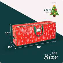 Christmas Tree Storage - Red Pattern - View 3