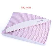 2/5/10pcs Thickened Double-Sided Nail File Set, 100/180 Mixed Grit Sanding Nail Buffing Strip For Nail Shaping, Edge Trimming And Surface Polishing, Durable Manicure Pedicure Accessory For Back To School Daily Personal Nail Beauty Care Supply - A - View 13