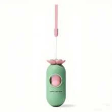 1 Dispenser + 15pcs/1roll, Flower Shaped Dog Poop Picker - Thickened Portable Dog Poop Bag Dispenser, Outdoor Travel Dog Walking Cleaning Tool, Pet Owner Hygiene Waste Removal Accessory - Multicolor - View 4