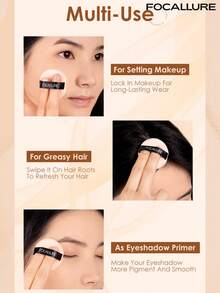 FOCALLURE Bedak Tabur Ringan Mineral 7g, Tahan Lama 24 Jam, Mengontrol Minyak, Bedak Halus Transparan, Hasil Akhir Matte Soft Focus, Bebas Minyak & Tanpa Kilap, Cocok Untuk Semua Jenis Kulit, Menyamarkan dan Melembutkan Pori-Pori dan Garis Halus - 03 Wheat - View 10